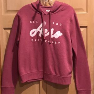 Sweat à Capuche Aeropostale Femme – Violet, Coton Jersey, XL, Manches Longues